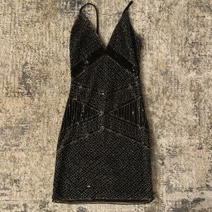 Beaded Mini Dress